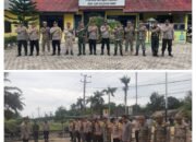 Kapolsek Mendo Barat Gelar Apel Gabungan TNi Dan Polri Bersama Satpol PP Dalam Rangka Hari Pelantikan Presiden Dan Wapres RI