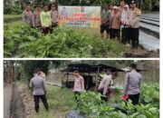 Kapolsek Mendo Barat Ajak Warga Desa Kace Timur Ikuti Kegiatan Peninjauan Lahan Ketahanan Pangan Program 1 Pekarangan Bergizi