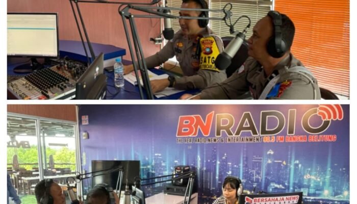 Satlantas Polres Bangka Sosialisasi OKM 2025 di BN Radio